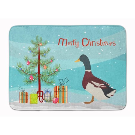 Carolines Treasures Rouen Duck Christmas Machine Washable Memory Foam Mat BB9223RUG